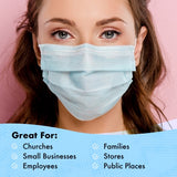 50 - Disposable Protective Face Masks